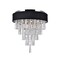 Cwi Lighting Franca 4 Light Drum Shade Flush Mount With Chrome Finish 5523C16C (Black) - alternate 1